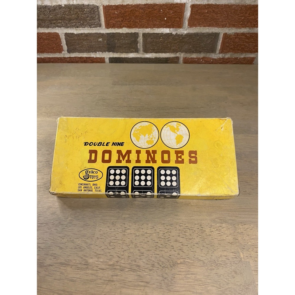 Graco Toys Dominoes Double Nine Vintage Tile Game Set